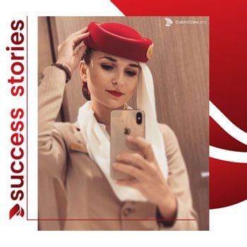 Success Stories Emirates - success of FlightAttendant.in students at Emirates recruitment - student got into Emirates as cabin crew on first try, she could not believe that the course opened her eyes to all aspects of Emirates Cabin Crew recruitment - Emirates cabin crew work, Emirates Cabin Crew