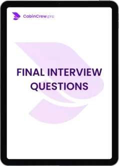 Questions and answers for Cabin Crew Final Interview Emirates, Qatar Airways, Etihad, questions from real recruitments, customer service on board, cabin crew recruitment to Dubai, Doha, Abu Dhabi