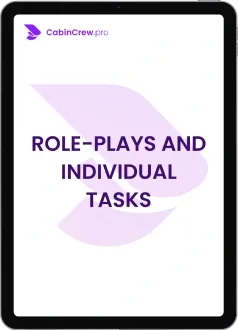 recruitment role plays and individual tasks for cabin crew recruitment for airlines. Emirates Cabin Crew Assessment Centre. Situational scenarios, onboard announcements - public announcements, oral task based on drawn topic, self-presentation. Cabin Crew Recruitment Course. Preparation for Emirates, Qatar Airways, Etihad, IndiGo, Air India, Akasa Air, Air India Express recruitment.